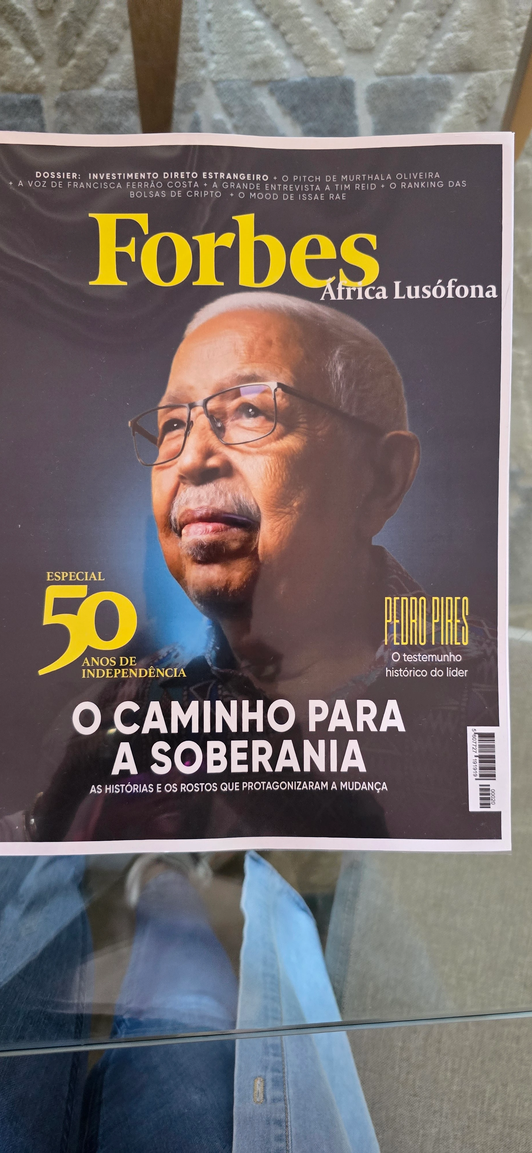 Forbes Africa Lusófona cover — edition featuring Jónia Presado