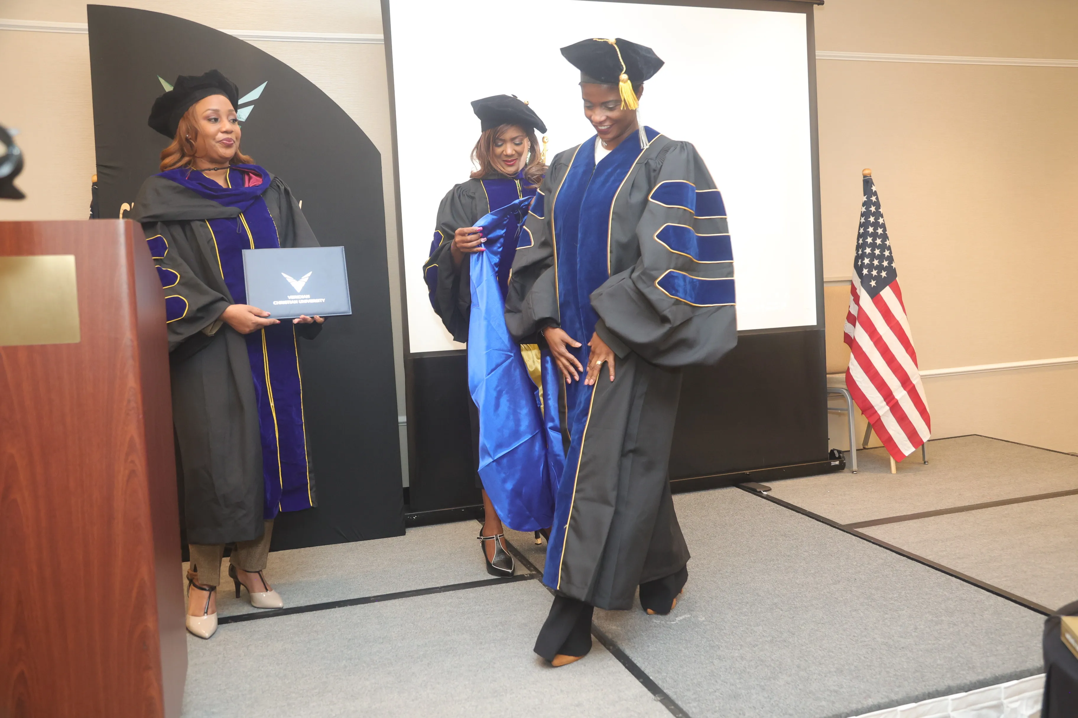Jónia Presado — Veridian Christian University ceremony