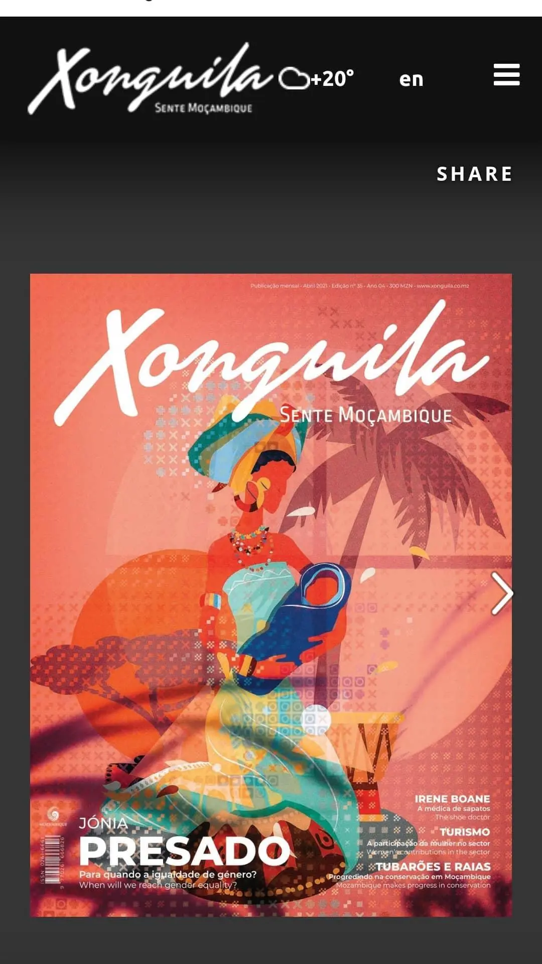 Revista Xonguila April 2021 cover
