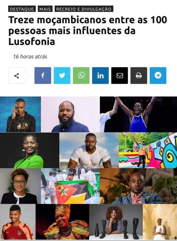 Treze moçambicanos entre as 100 pessoas mais influentes da Lusofonia
